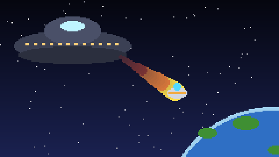 Intro : la capsule prend feu en entrant dans l’atmosphère
