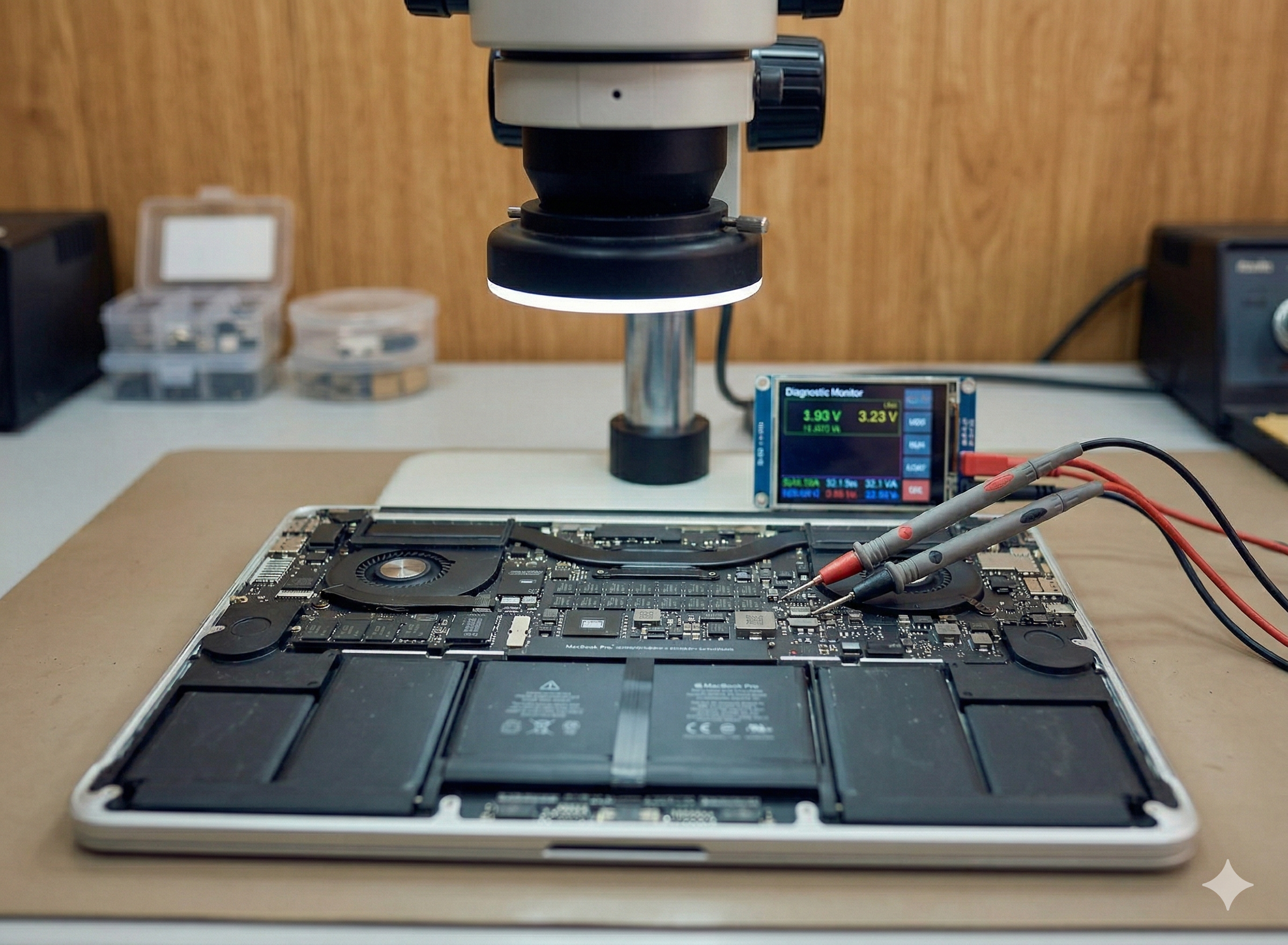 Diagnostic carte mère MacBook
