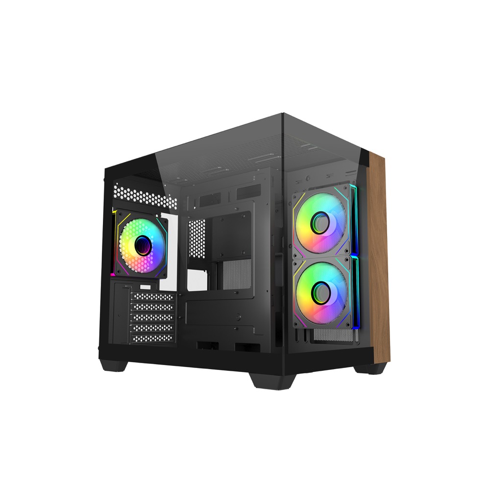 Boîtier Cooler Master Elite 481 Wood, utilisé pour la configuration Entrée de gamme